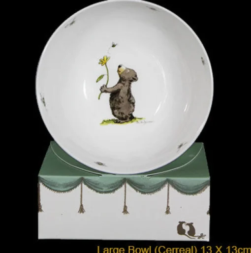 Bee Mine Bone Large China Bowl