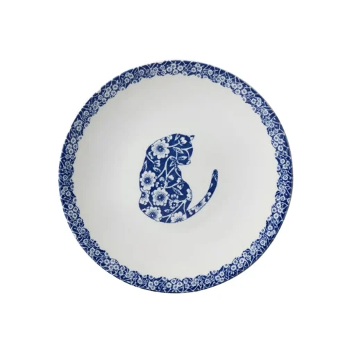 Blue Calico Cat 7in Small Plate
