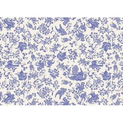 Blue Regal Peacock Pad of 24 Paper Placemats