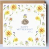Blue Tits & Daffodil  Mother's Day Card