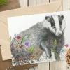 Brockwell the Badger Blank Greetings Eco Card