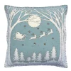Christmas Eve Pillow - Duck Egg Blue