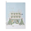 Christmas House Scene Tea Towel