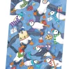 Christmas Party Puffins Tea Towel
