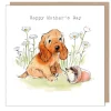 Cocker Spaniel & Hedgehog Mother's Day Card