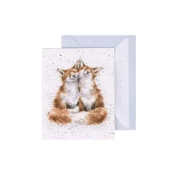 'Contentment' Fox Enclosure Card