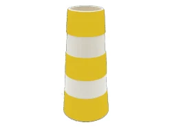 Cornishware Tall Lighthouse Yellow Vase