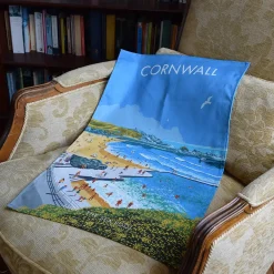 Cornwall - Bude Sea Pool Tea Towel