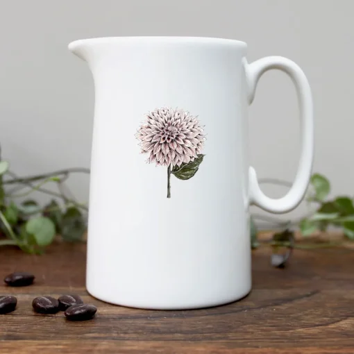 Dahlia Bone China Half Pint Jug