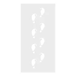 Elf Shaped Christmas Footprint Stencil