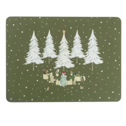 Festive Forest Placemats- Set of 4