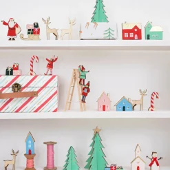 Festive Village Wooden Advent Calendar
