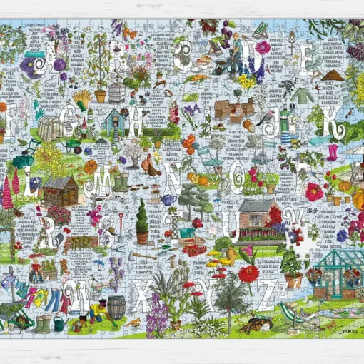 Garden A-Z 1000 Piece Jigsaw Puzzle
