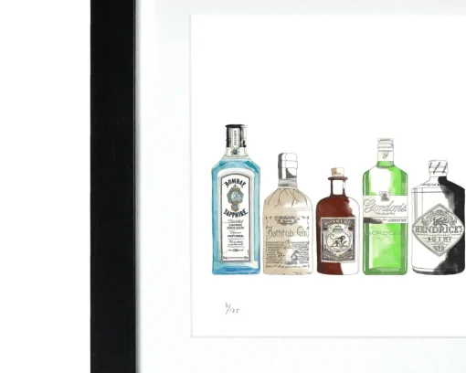 Gin Print by Corinne Alexander