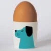 Happiness Turquoise Dog Egg Cup