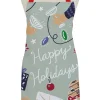 Happy Holidays Cotton Apron
