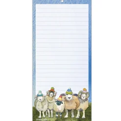 Happy Sheep in Hats Lined Magnetic Pad