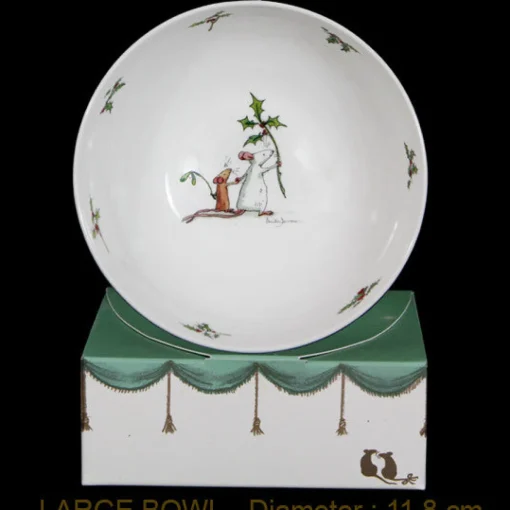 Here He Comes Christmas Large Bone China Bowl