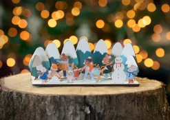 Ice Skating Pop Out and Build Advent Calendar