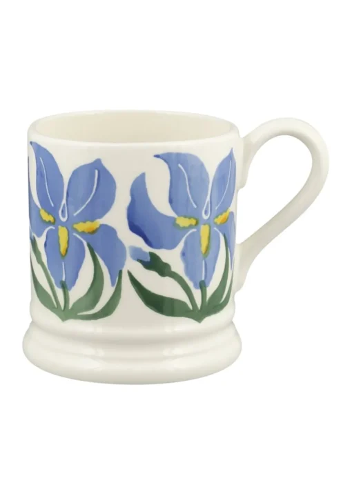 Iris Hand-Stamped 1/2 Pint Mug