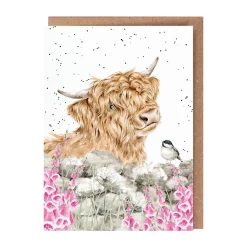 'Just for Moo...' Highland Cows Greetings Card