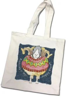 Knitting is my Happy Place Canvas Bag