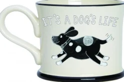Life in the Old Dog Yet Mug by Moorland Pottery