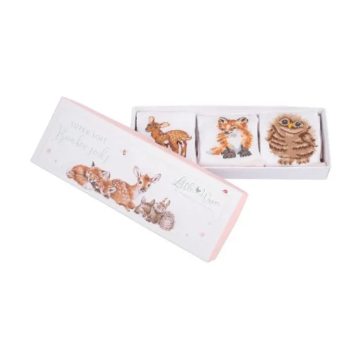 'Little Forest' Woodland Animals Baby Socks Set