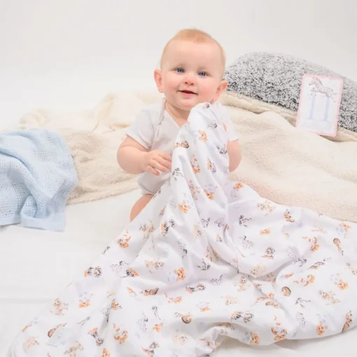 'Little Paws' Dog Baby Blanket