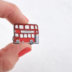 London Bus Enamel Pin Badge