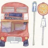 London Bus Framed Print - Limited edition