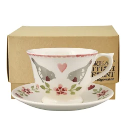 Lovebirds Large Teacup & Saucer Boxed