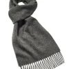 Luxury Gray Merino Lambswool Scarf