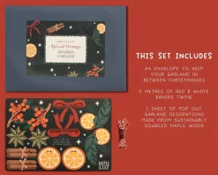Make Your Own Wooden Spiced Orange Christmas Garland