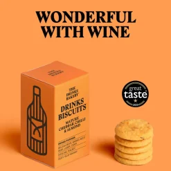 Mature Cheddar, Chilli and Almond Drinks Biscuits 36g
