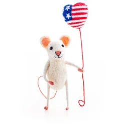 Mouse with USA Balloon