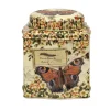 Nostalgia - Vintage Butterflies Wavy Dome Lid Tea Caddy