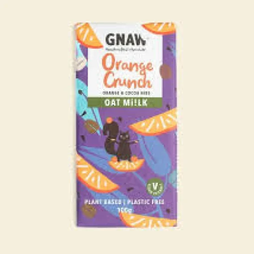 Oat Mi!lk Orange Crunch Chocolate Bar