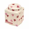 Pink Hearts Dome Lid Wavy Caddy