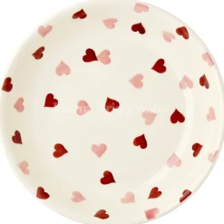 Pink Hearts  Medium Pasta Bowl