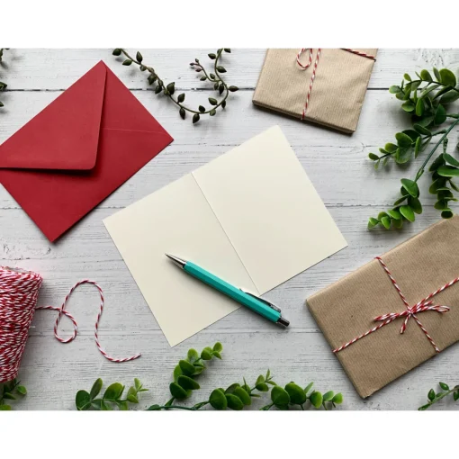 Poinsettia Christmas Card