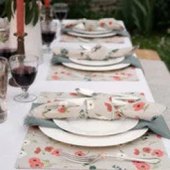 Poppy Meadow Napkins - Set of 4