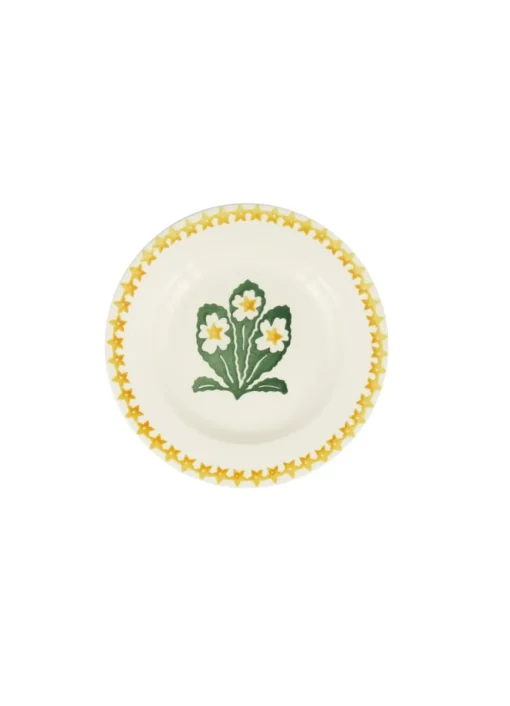 Primrose Hand-Stamped  6 1/2 inch Plate