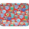 Red Teacup Small Tin Tray