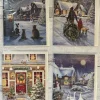 Snowy Village Advent Calendar Card