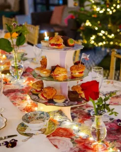 Tea Party Floral Cake Stand