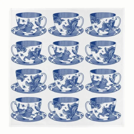 Teacup Set of 4 Napkins