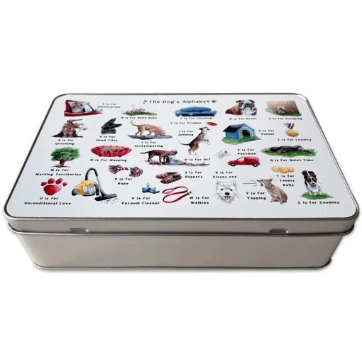 The Dog's Alphabet Storage Tin