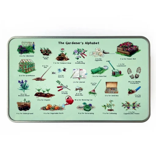 The Gardener's Alphabet Storage Tin