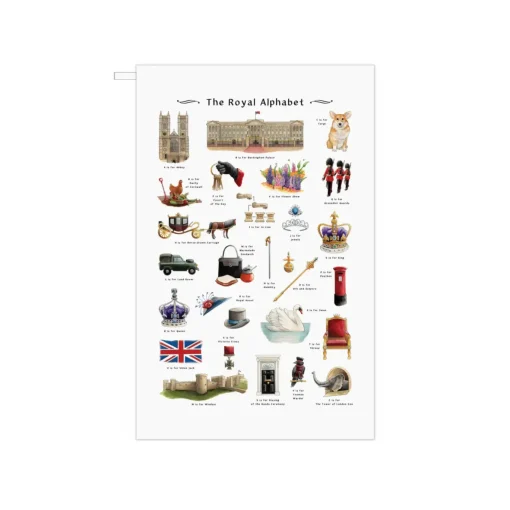 The Royal Alphabet Tea Towel